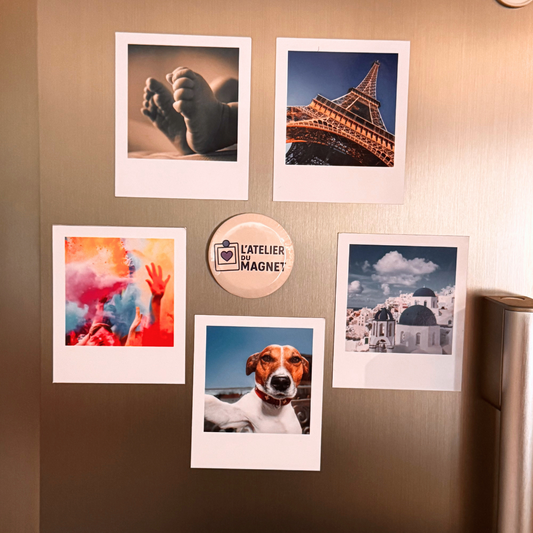Lot de magnets vintage 10 × 9 cm personnalisés – L’Atelier du Magnet