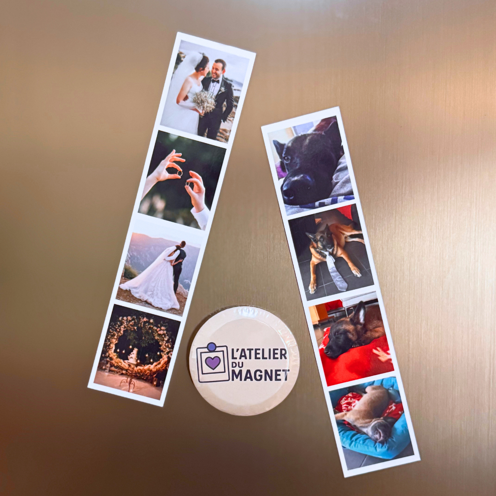 Lot de Magnet Photomaton personnalisés - L'Atelier du Magnet