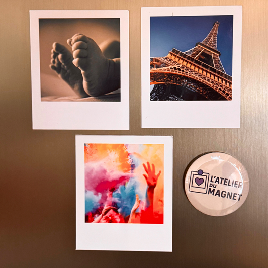 Lot de magnets vintage 10 × 9 cm personnalisés – L’Atelier du Magnet