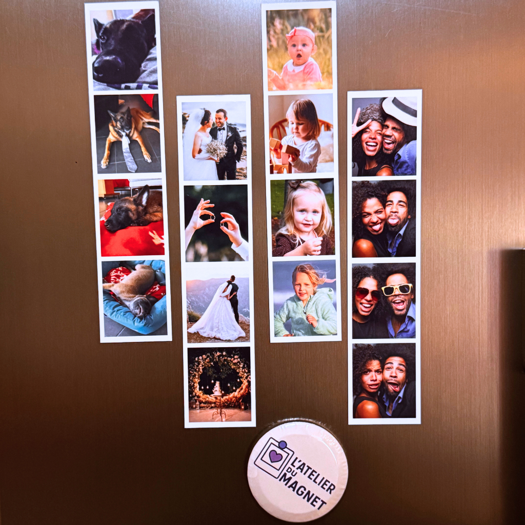 Lot de Magnet Photomaton personnalisés - L'Atelier du Magnet