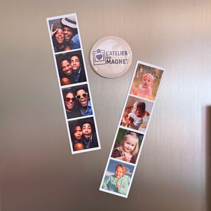 Lot de Magnet Photomaton personnalisés - L'Atelier du Magnet